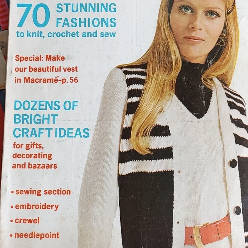Good Housekeeping Needlecraft Magazines 1968-1971 Lot Of 3